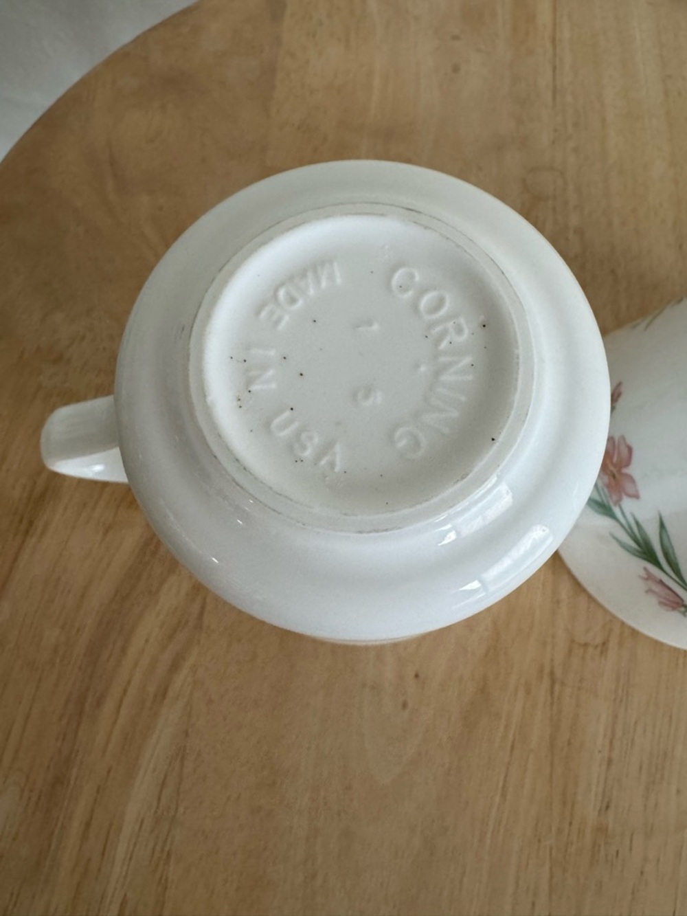 Vintage Corelle My Garden Corningware Floral Coffee Mugs Set of 2 - Picture 8 of 8
